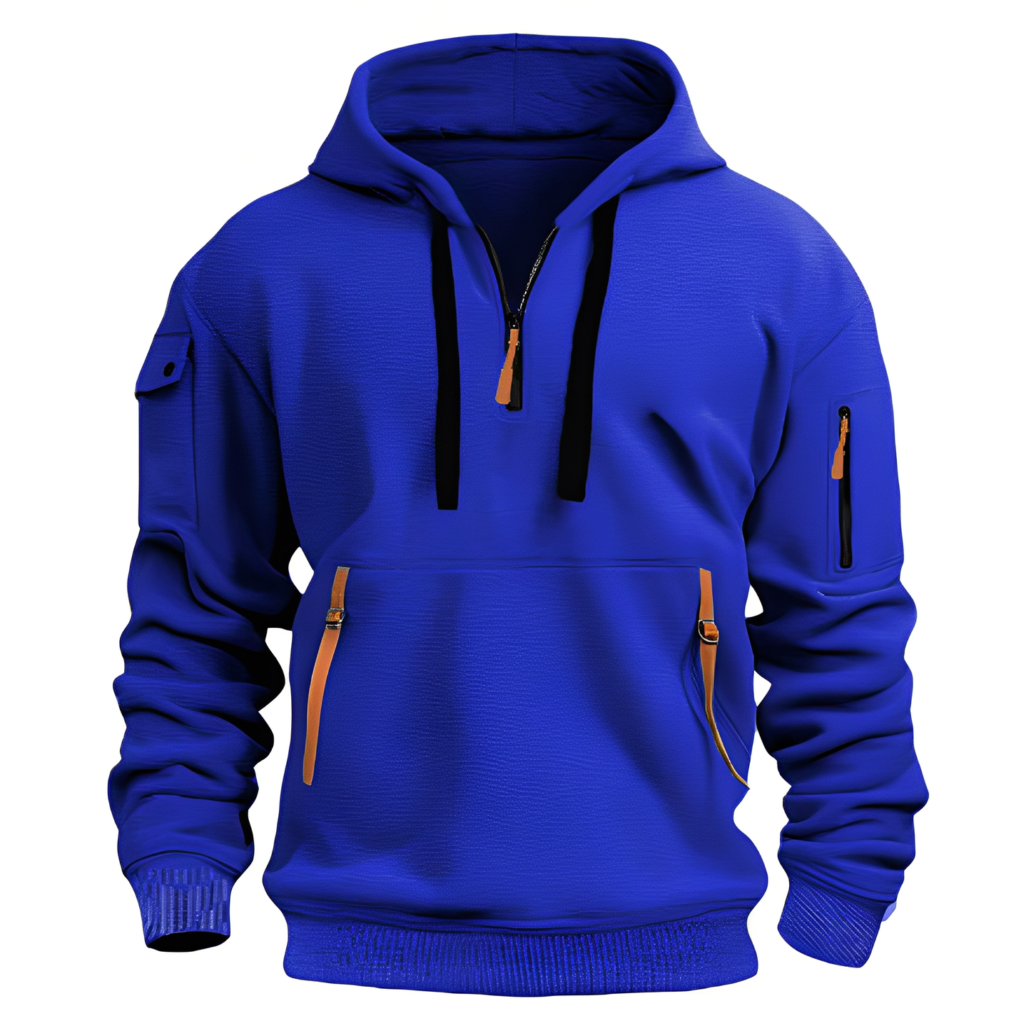 Berg-Feldt | Lässiger, lockerer Hoodie mit Reißverschluss für Männer