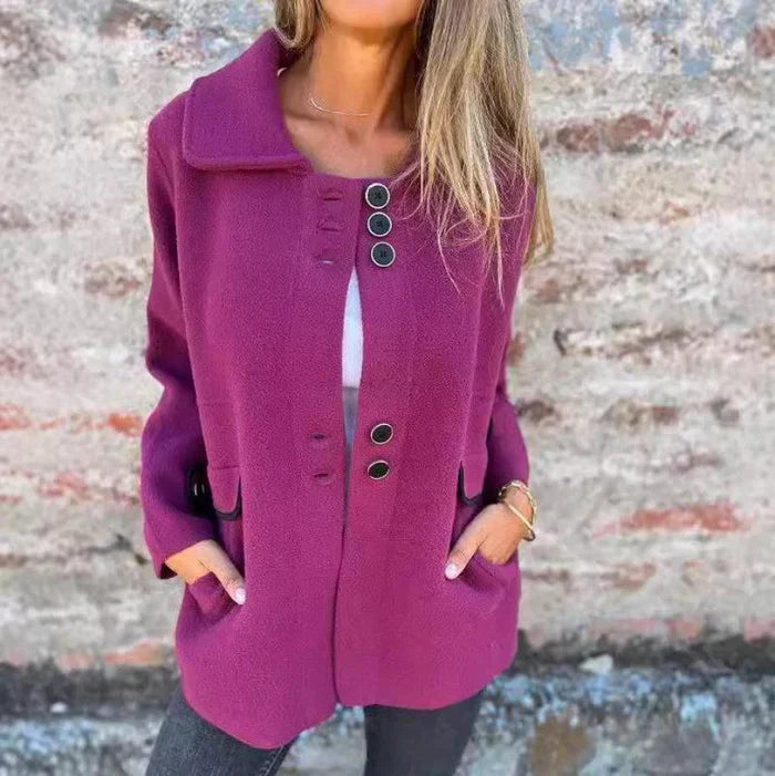 Berg-Feldt | Stilvolle Jacke Knopfverschluss Eleganter Alltagschnitt
