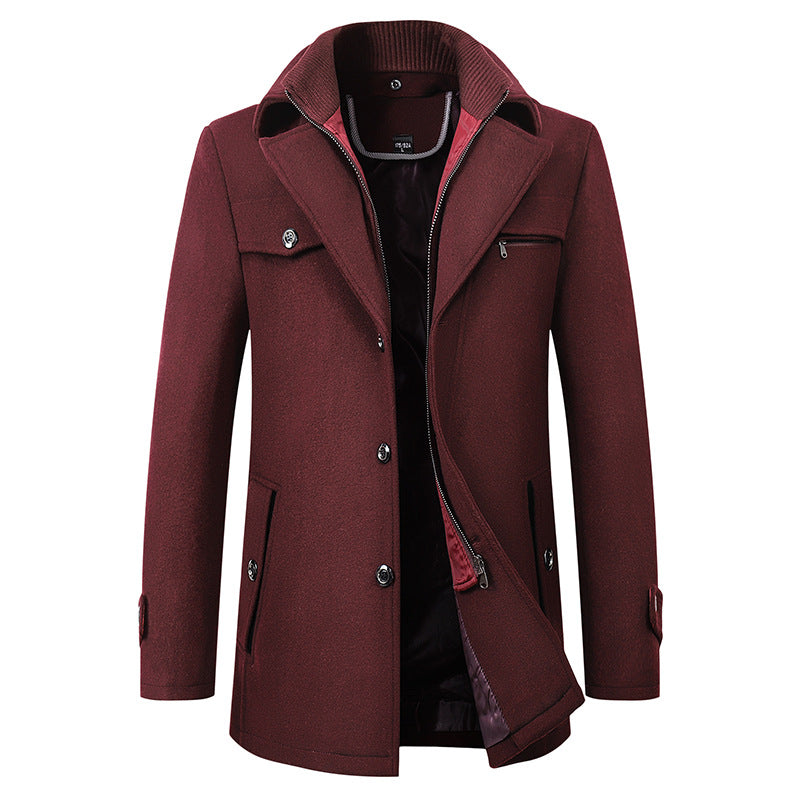 Berg-Feldt | Eleganter Wintermantel aus Wolle für Männer