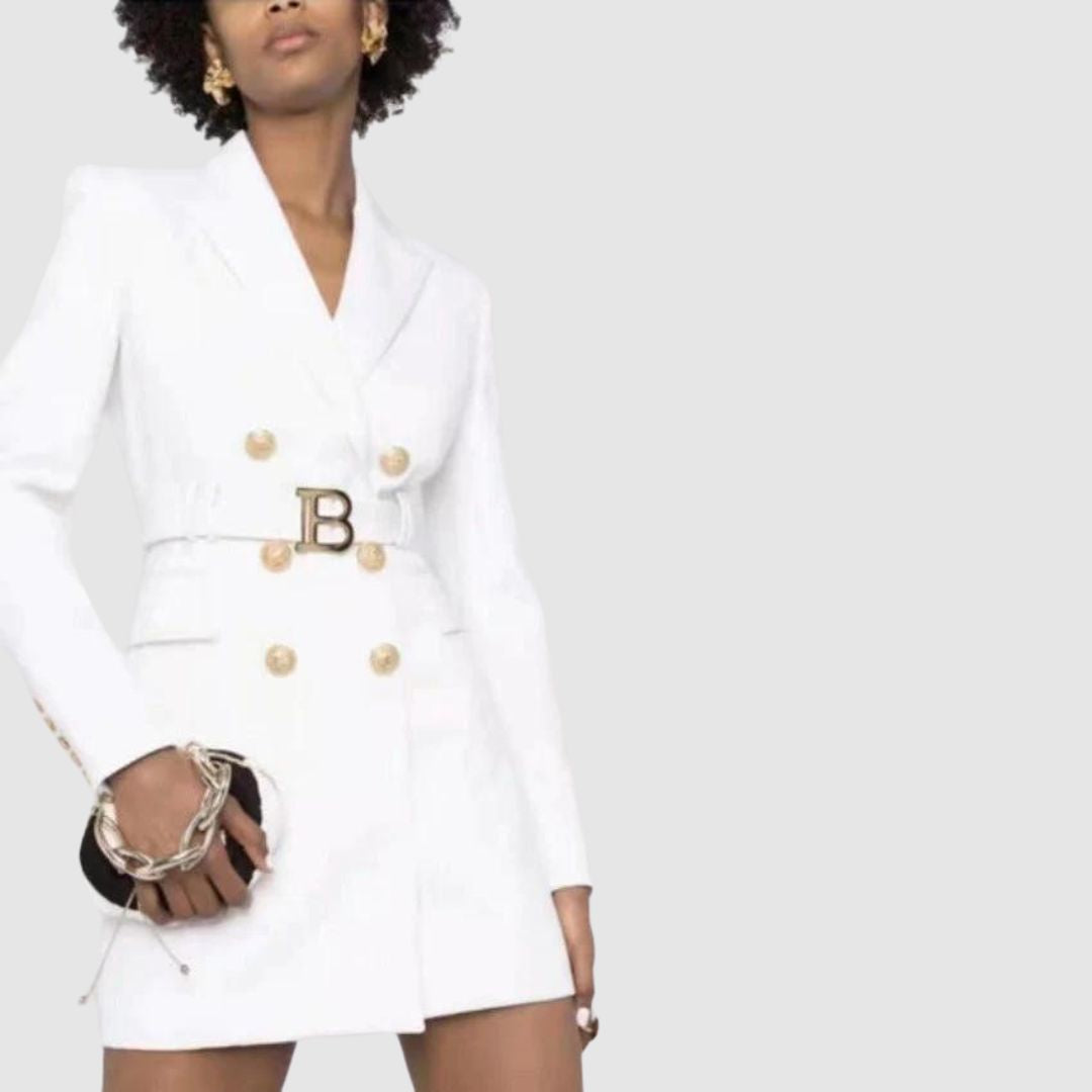 Robe blazer Avelena avec boutons dorés