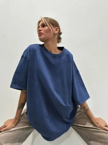 T-shirt en coton Kirsten style rétro