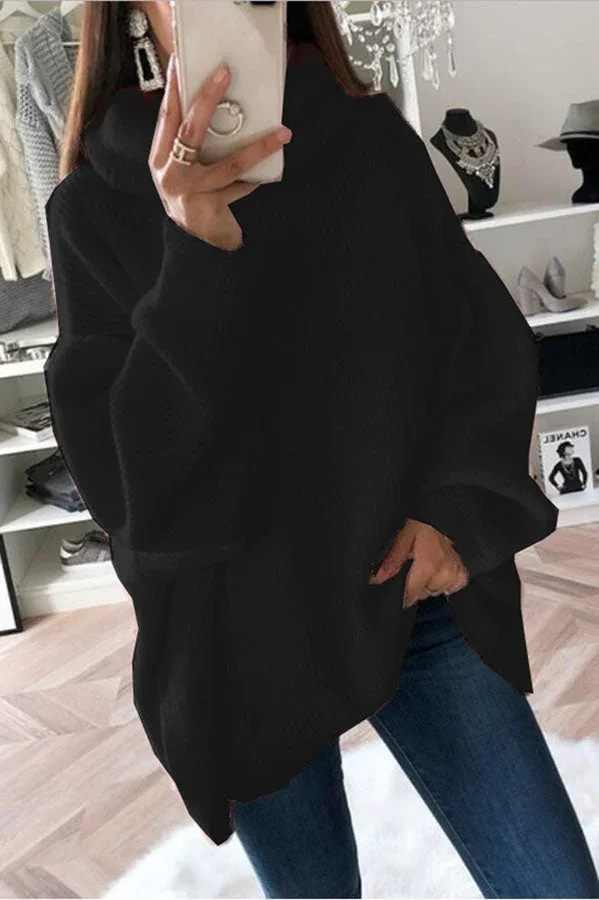 Pull oversize pour femme avec manches bouffantes