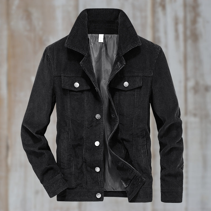 Berg-Feldt | Veste en jean à boutons en coton mélangé Design intemporel
