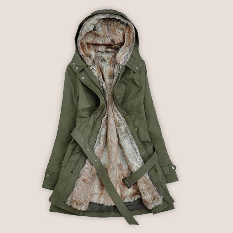 Berg-Feldt | Kunstfell Gefütterter Parka - Kapuzen-Parka Bis Zur Mitte Des Oberschenkels