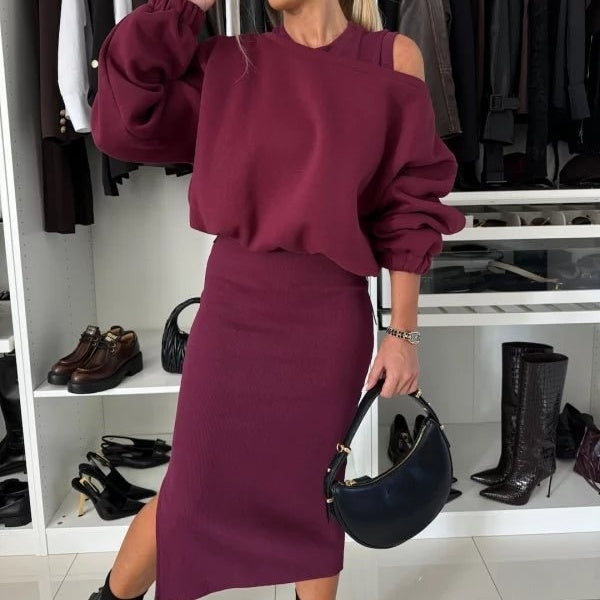 Sweat-shirt et robe sans manches Fudus pour femme