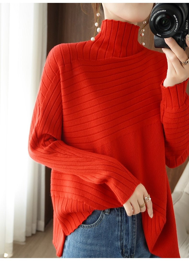 Berg-Feldt | Rollkragenpullover für Herbst und Winter Ideal, Um Warm Zu Bleiben