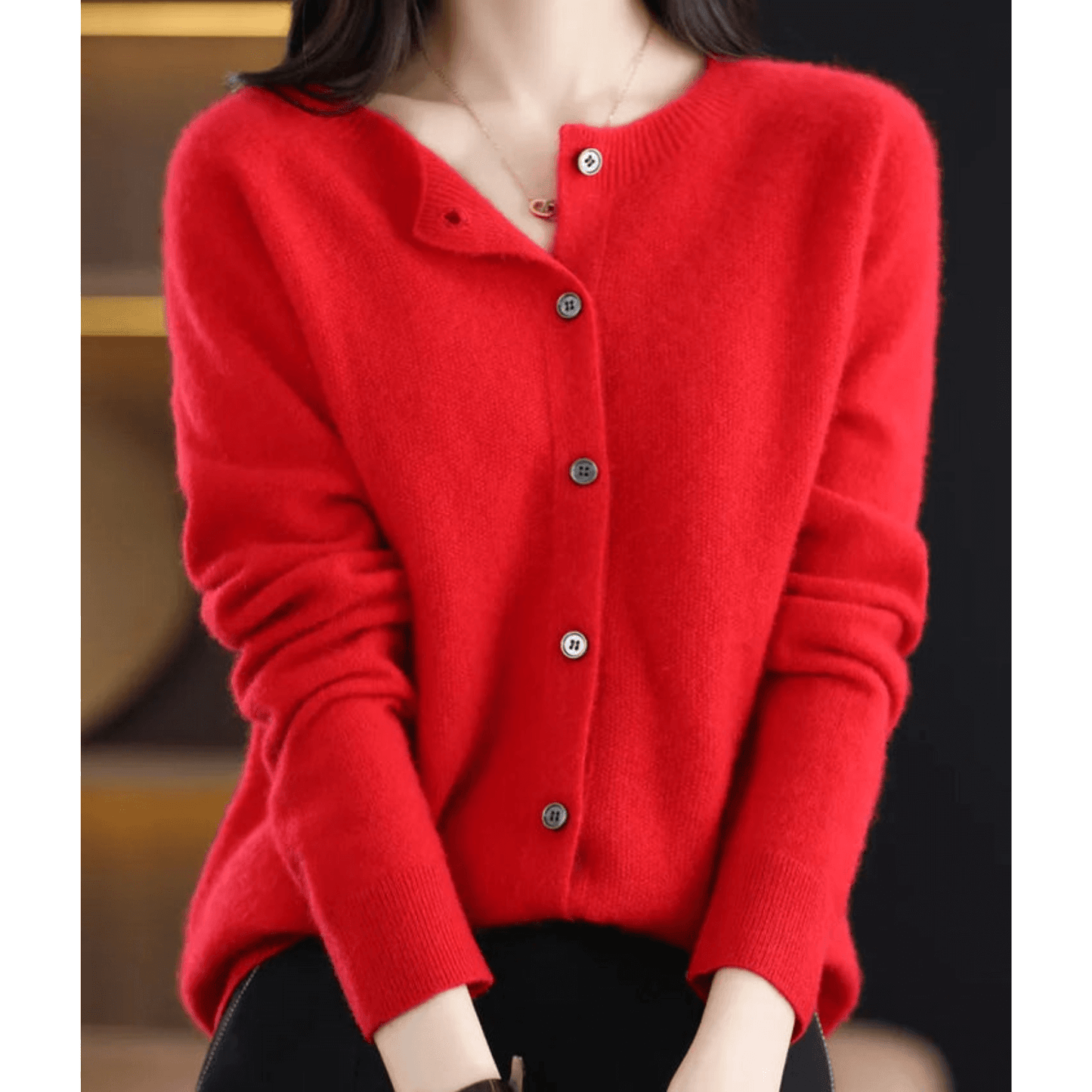 Berg-Feldt | Cardigan fin pour femme à col rond