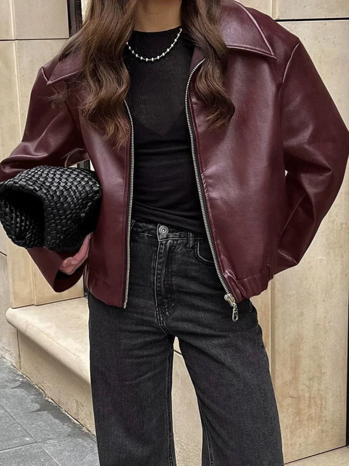 Berg-Feldt | Veste Rouge Vintage pour Femme