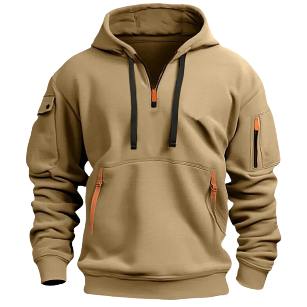 Berg-Feldt | Kapuzenshirt mit Reißverschlüssen Weich und Praktisch Perfekt für Outdoor-aktivitäten
