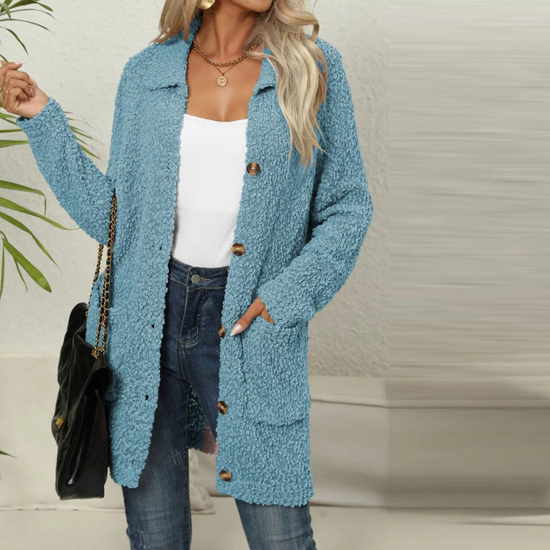 Berg-Feldt | Einfarbiger Strickjacke