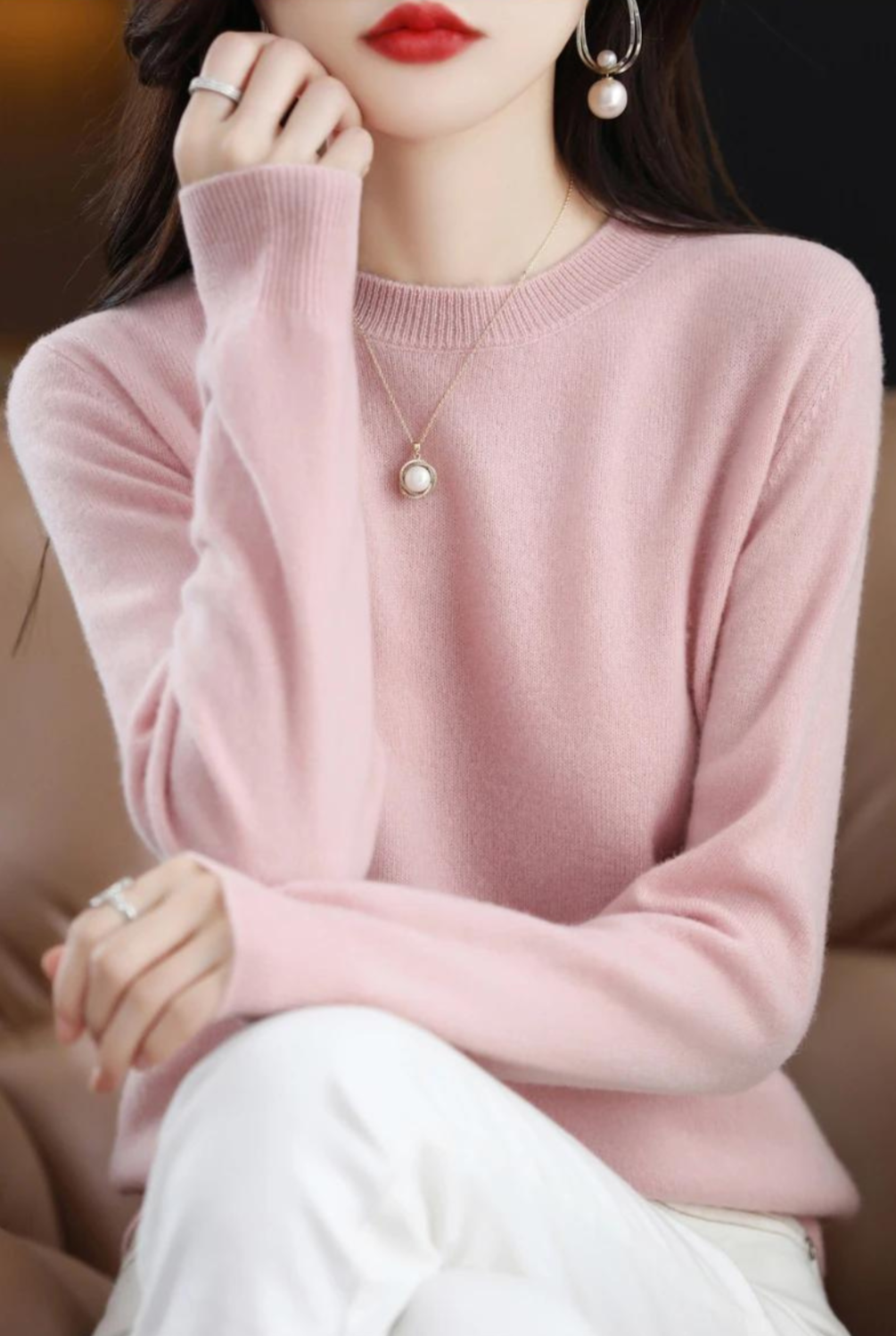 Berg-Feldt | Pullover - Stylischer weicher Langarm-Strickpullover