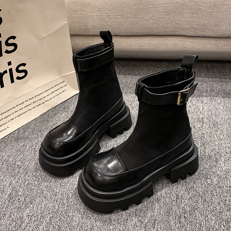 Berg-Feldt | Plattfürm Stiefeletten für Frauen