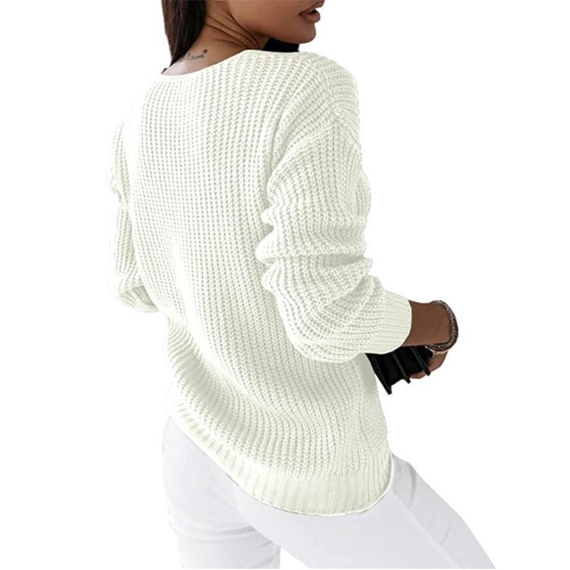 Berg-Feldt | Strickpullover mit V-ausschnitt Weiche Acryl Klassisch und Komfortabel