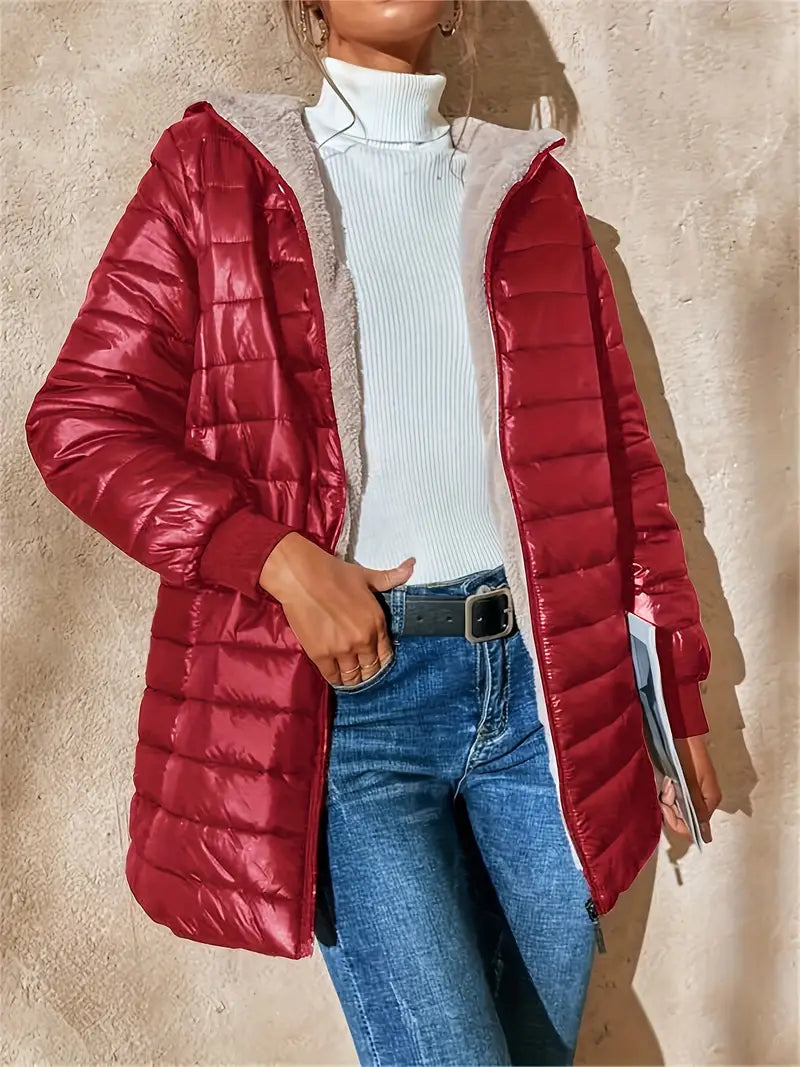 Berg-Feldt | Mittellange Kapuzen Steppjacke