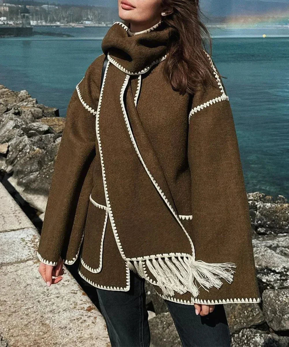Berg-Feldt | Manteau intemporel à pompon pour femme