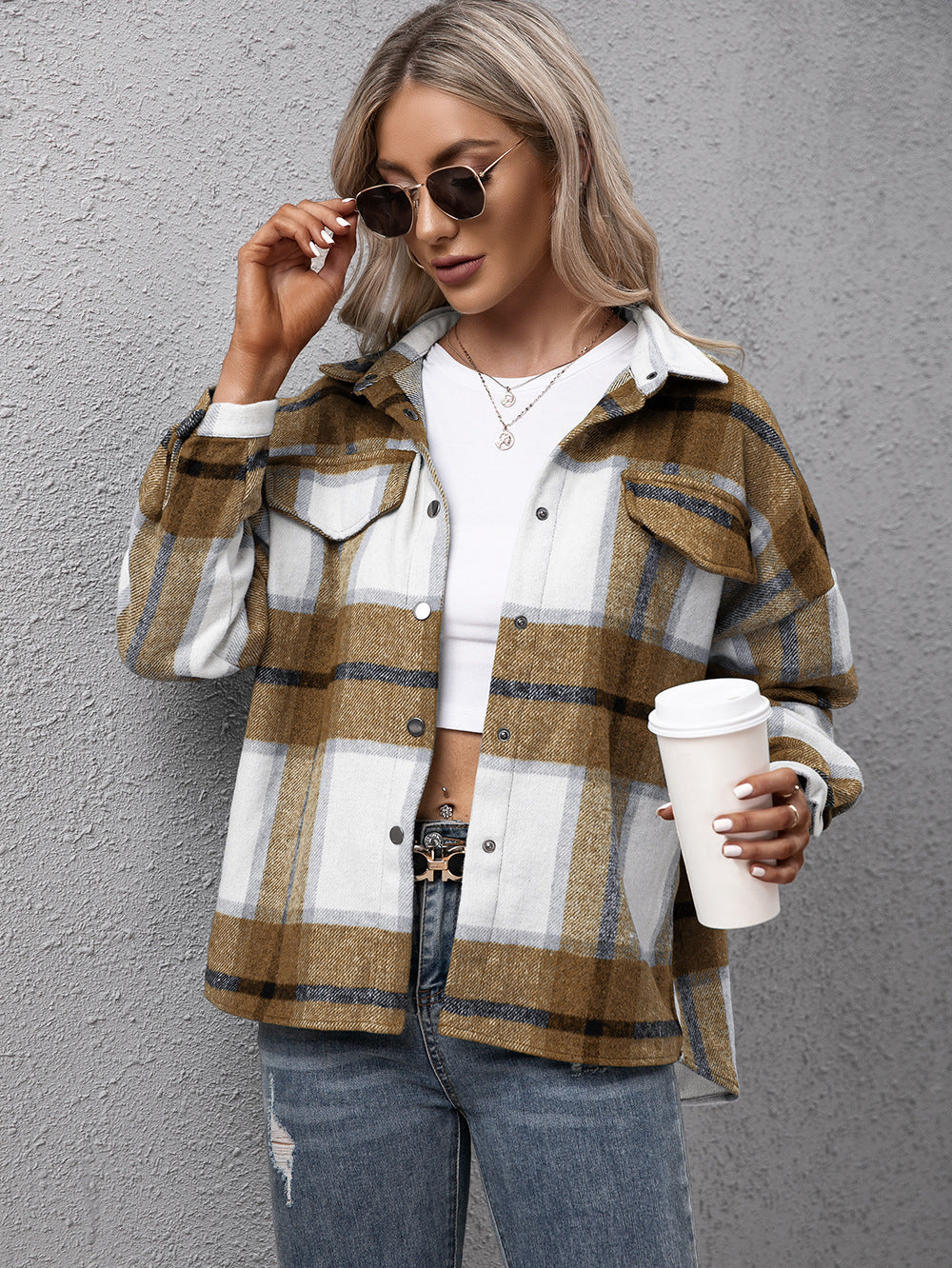 Berg-Feldt | Karierter Langarmhemdjacke