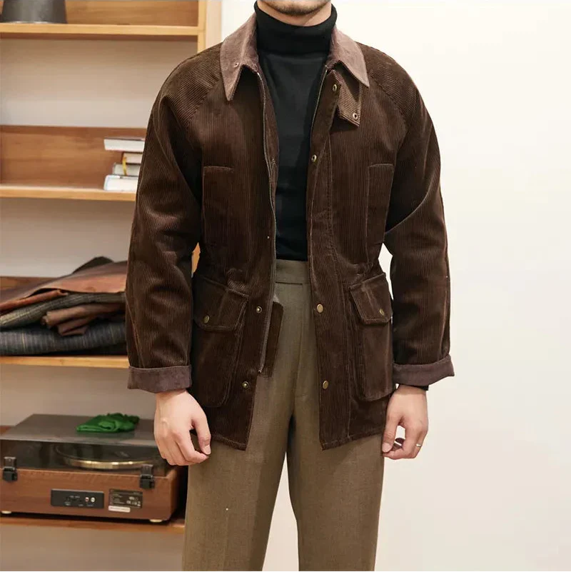 Berg-Feldt | Veste en velours côtelé pour hommes style automnal - Robinson