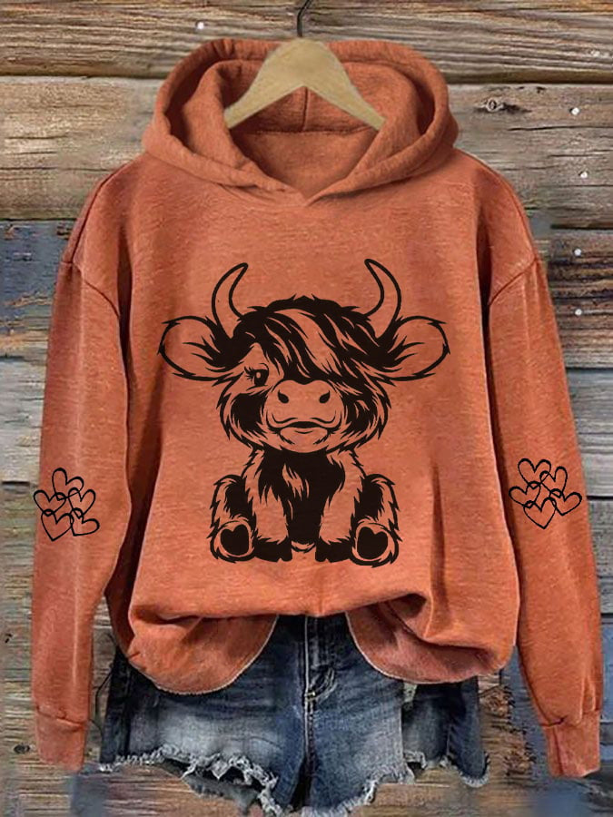 Fudus Kapuzenpullover mit Tiermuster