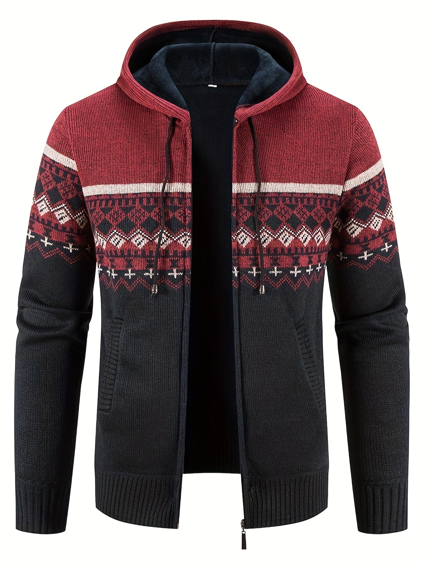 Berg-Feldt | Gemusterter Hoodie Baumwolle und Polyester Warm und Stilvoll