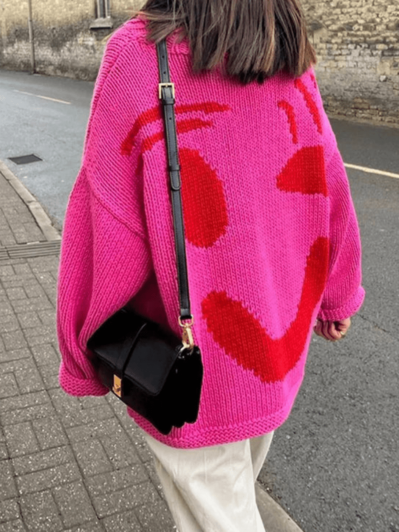 Extra großer Strickpullover Stefanie