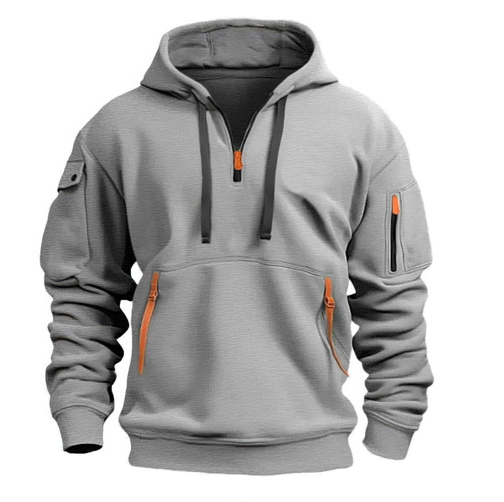 Sweat à capuche Fudus en coton confortable et décontracté
