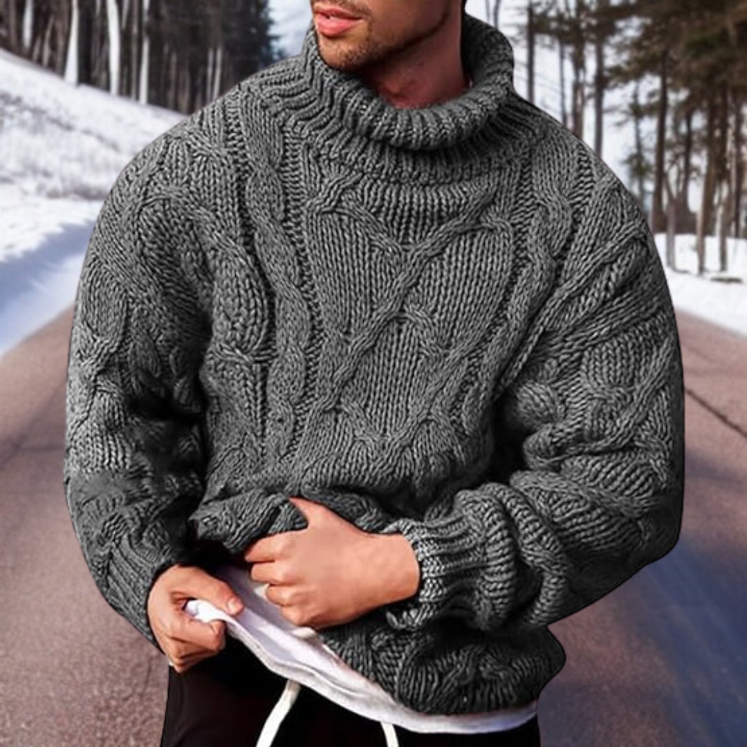 Men's comfortable turtleneck sweater