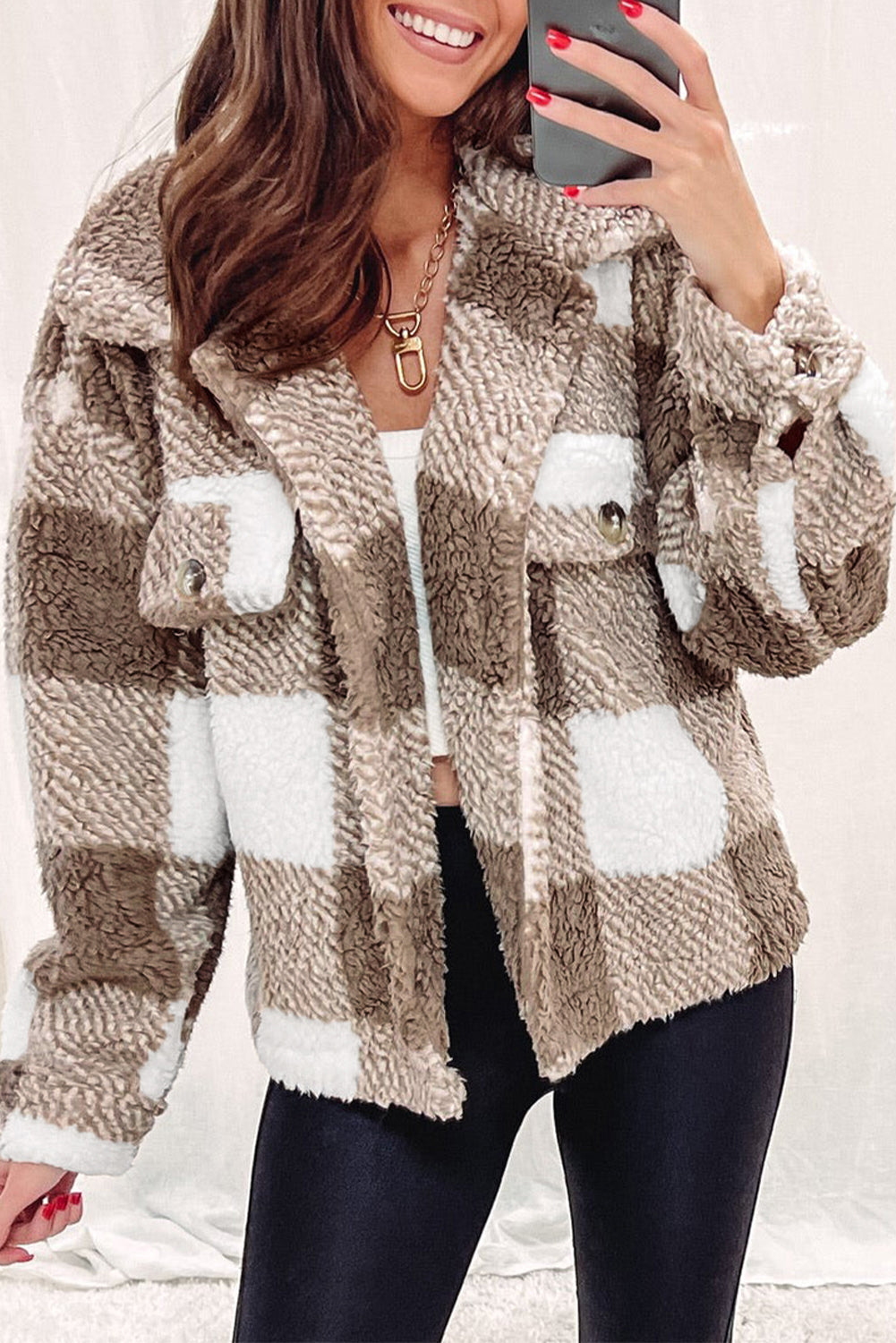 Berg-Feldt | Weiche Teddyjacke mit Muster Komfortabel und Stilvoll Perfekt für Den Alltag