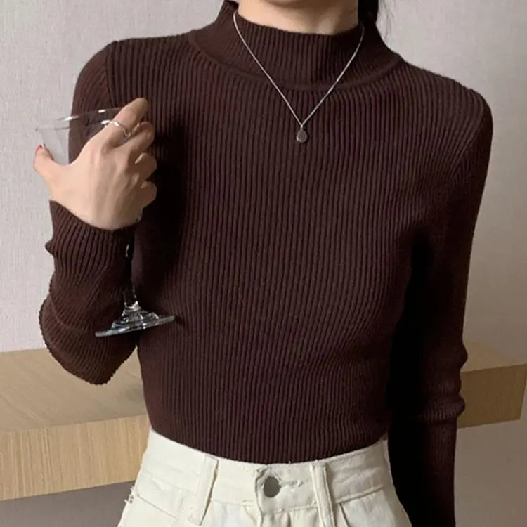 Berg-Feldt | gerippter Wollpullover für Damen
