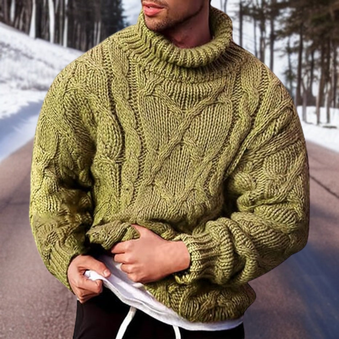 Men's comfortable turtleneck sweater