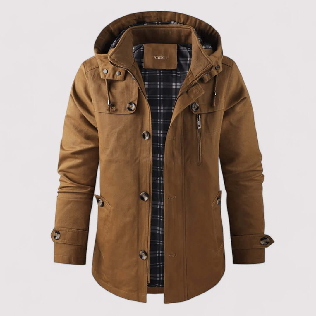 Berg-Feldt | Veste d'hiver imperméable pour homme avec capuche