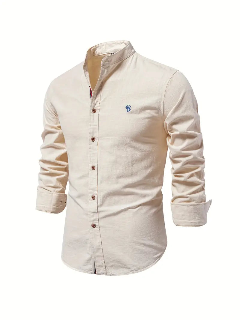 Benjamin : chemise à manches longues boutonnée pour le printemps