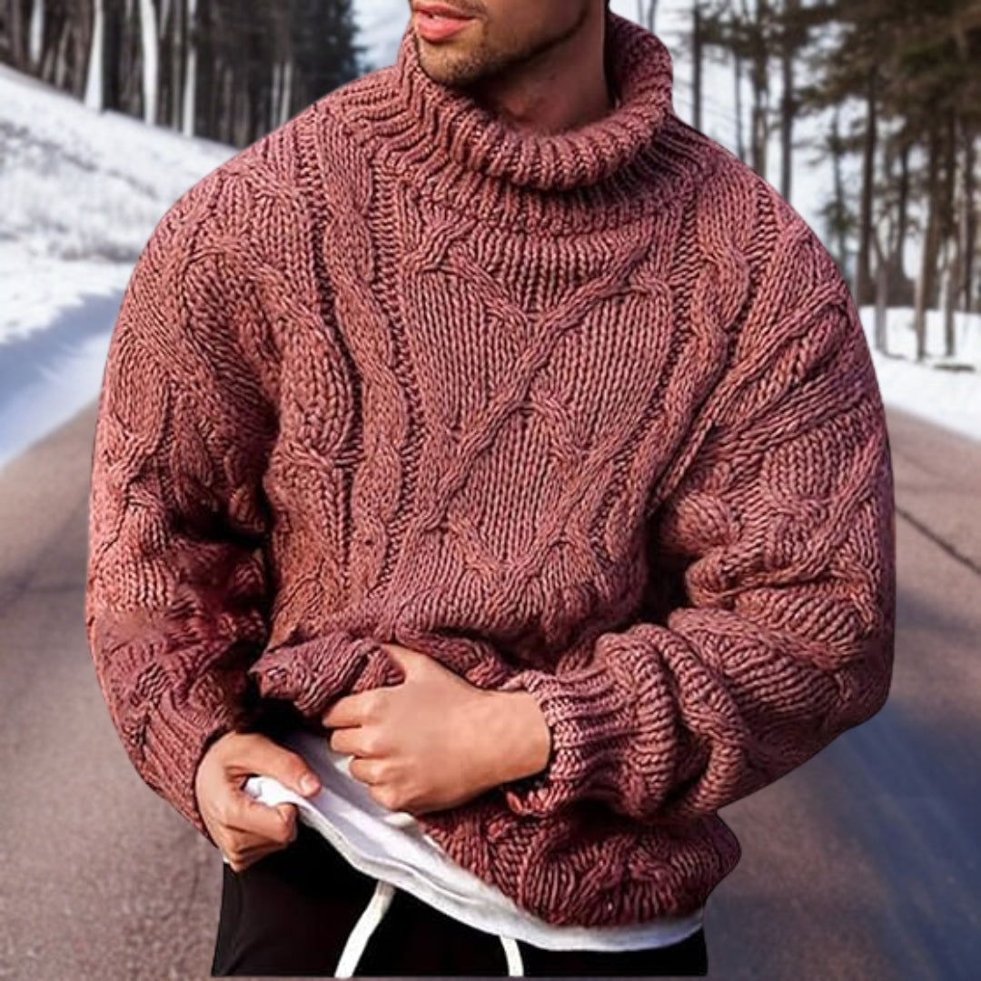 Men's comfortable turtleneck sweater