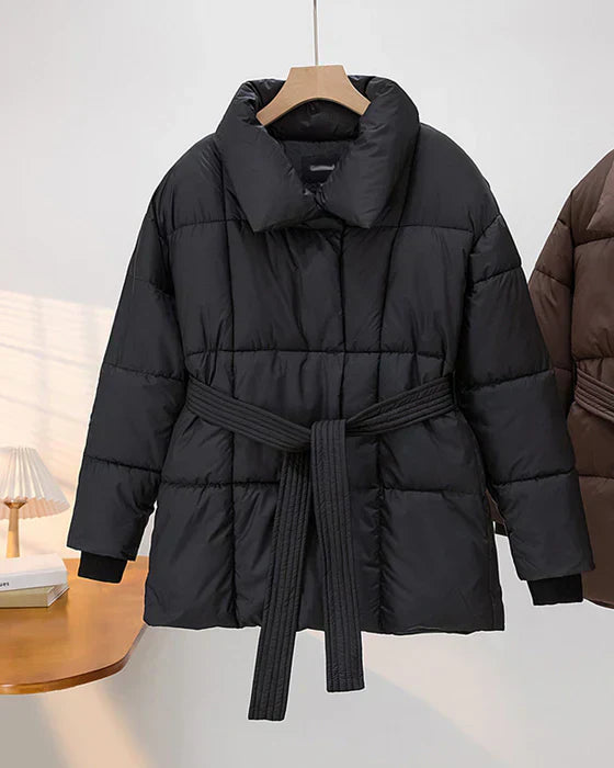Berg-Feldt | Veste matelassée à revers de couleur unie