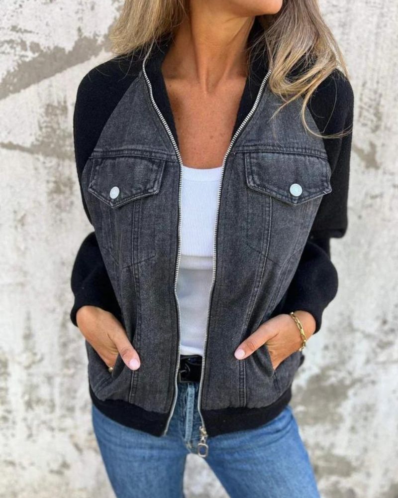 Berg-Feldt | Moderne Jacke Aus Denim Stoff