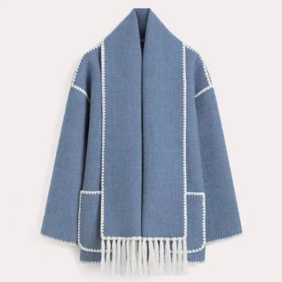 Berg-Feldt | Manteau d'hiver femme chaud et ample à col châle