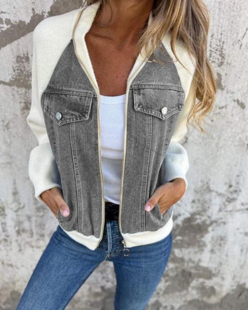 Berg-Feldt | Moderne Jacke Aus Denim Stoff