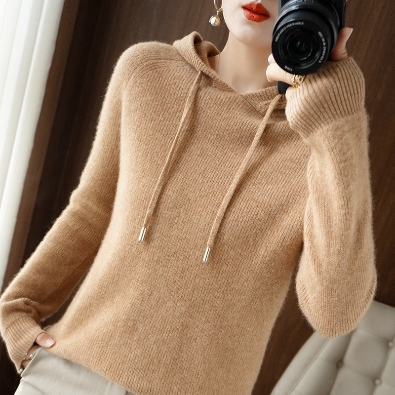 Berg-Feldt | Strickpullover mit Kapuze Weicher Strick Lässige Passform