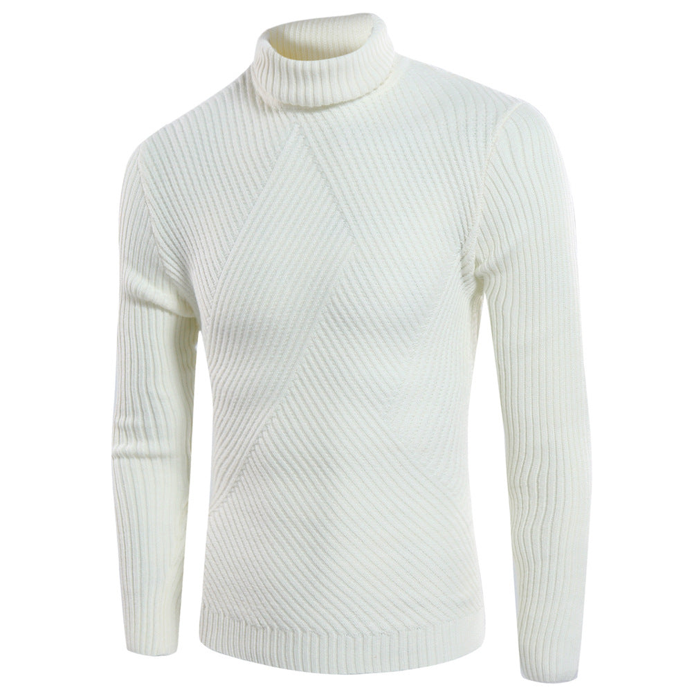 Mountain Field pour hommes, élégant col roulé à motif texturé