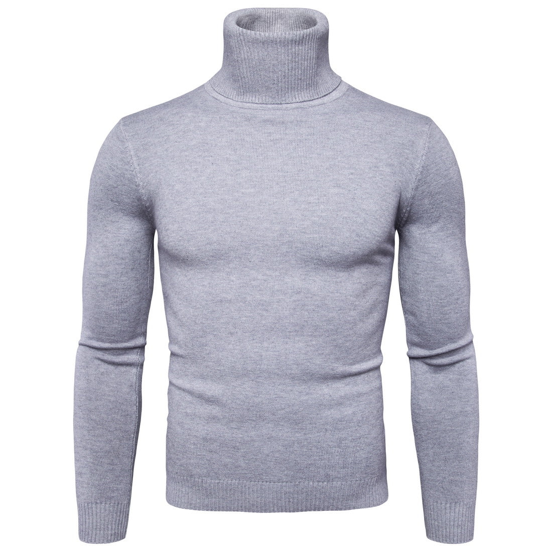 Pull à col roulé pour homme en douce laine mérinos, avec une élégante texture, de Berg-Feldt
