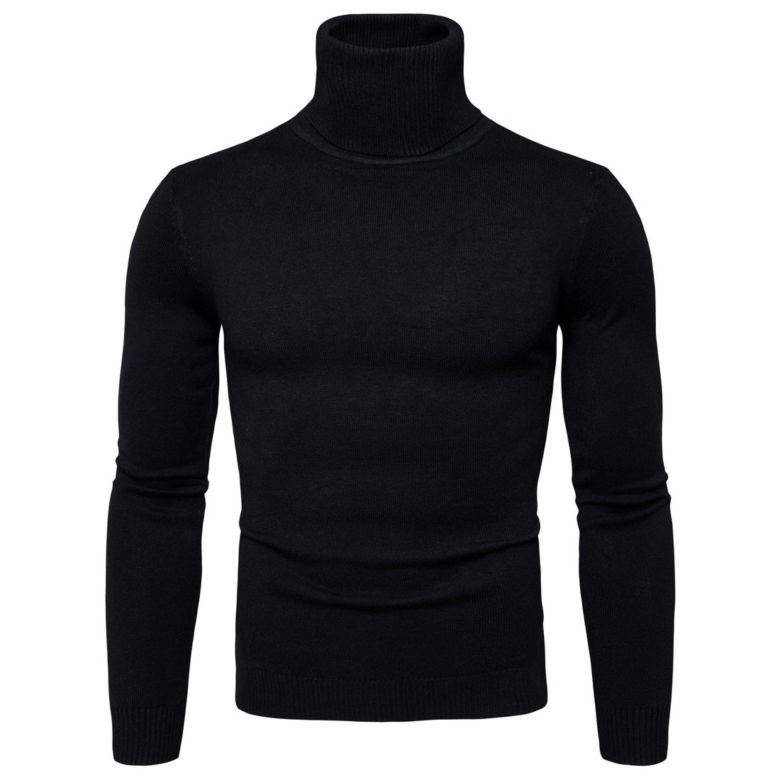 Pull à col roulé pour homme en douce laine mérinos, avec une élégante texture, de Berg-Feldt