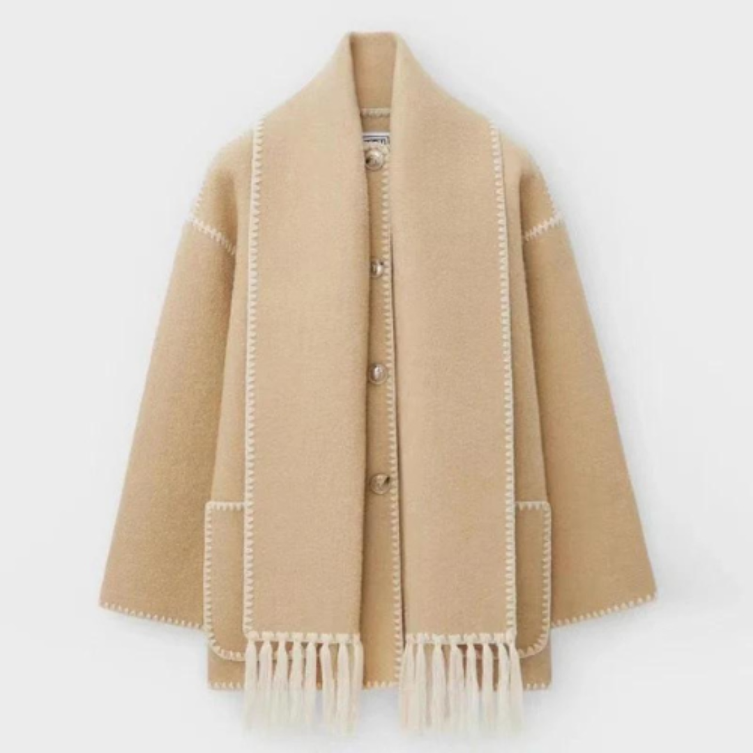 Berg-Feldt | Manteau d'hiver femme chaud et ample à col châle