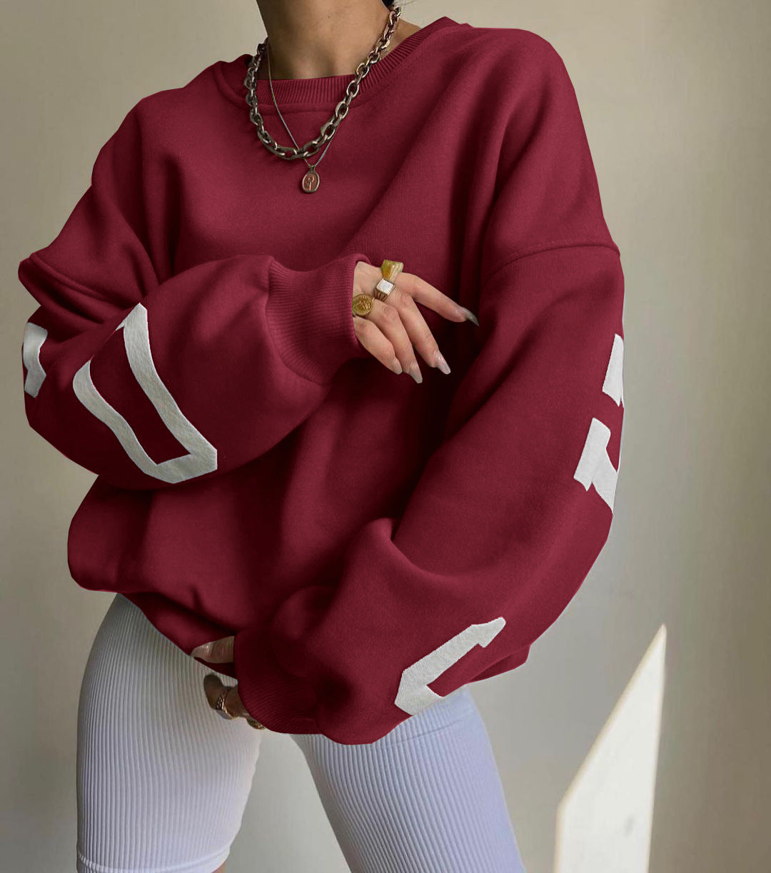 Fudus: Sweat à capuche oversize à manches longues