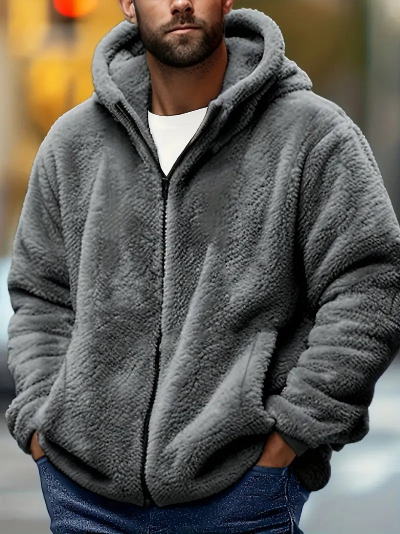 Kapuzenfleecejacke WOLFGANG