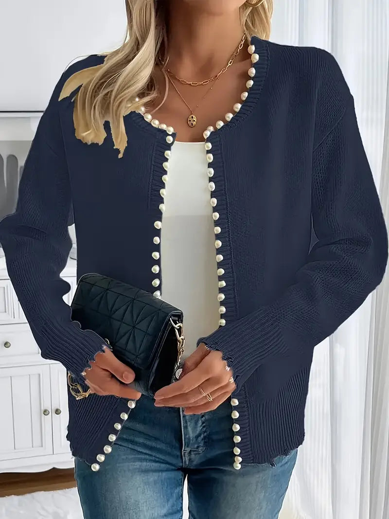Berg-Feldt | Strickjacke für Damen, elegant & mit Perlen