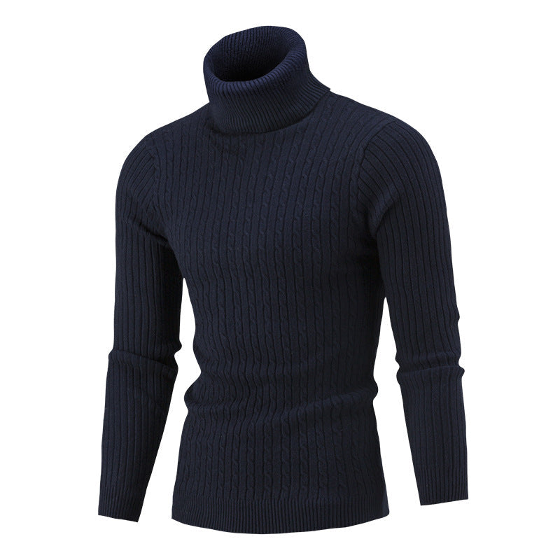 Herren rollkragen Pullover mit Zopfmuster Berg-Feldt