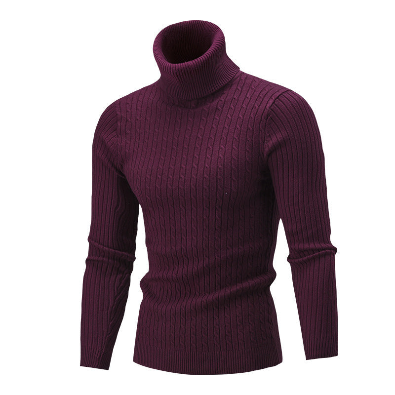 Herren rollkragen Pullover mit Zopfmuster Berg-Feldt