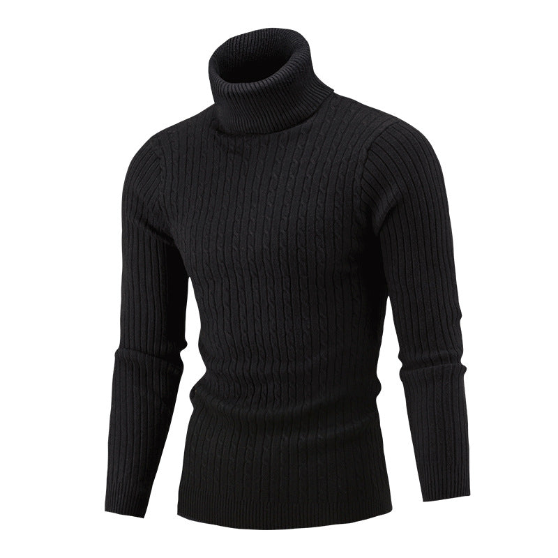 Herren rollkragen Pullover mit Zopfmuster Berg-Feldt