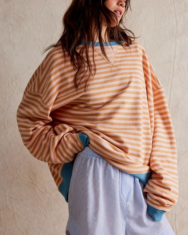 Berg-Feldt | Übergroßer Gestreifter Pullover