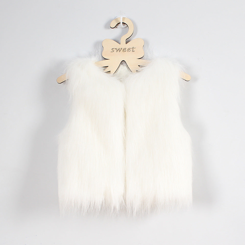 Gilet femme en fausse fourrure duveteuse, coupe élégante Berg-Feldt
