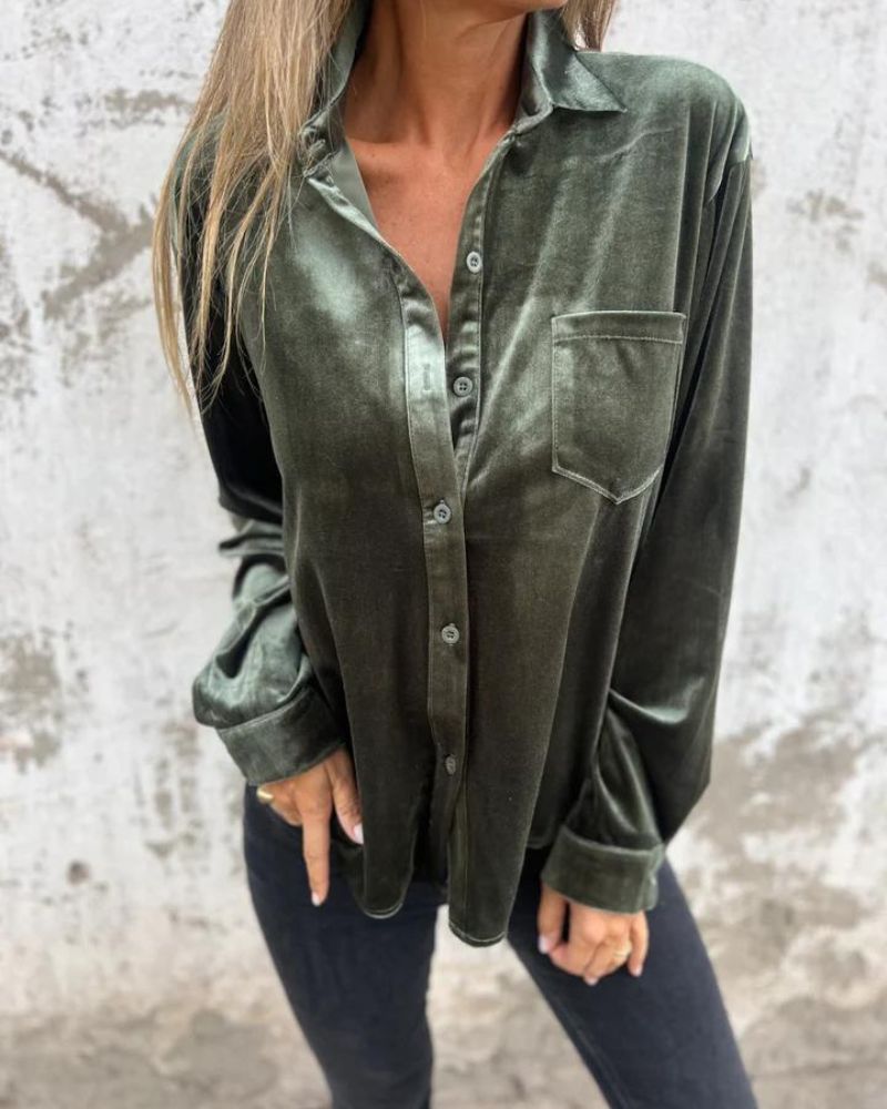 Berg-Feldt | Elegante Samtbluse
